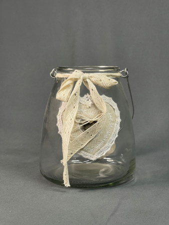 Подсвечник с аппликацией 